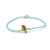 Teal & Gold Seahorse Charm Stretch Bracelet
