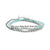 Pacifica Denim & Silver Alternating Stretch Bracelet