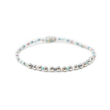 Pacifica Desert Sunset & Silver Alternating Stretch Bracelet