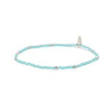Sparkling Seas Teal & Silver Stretch Bracelet