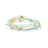 Sparkling Seas Playa & Gold Stretch Bracelet