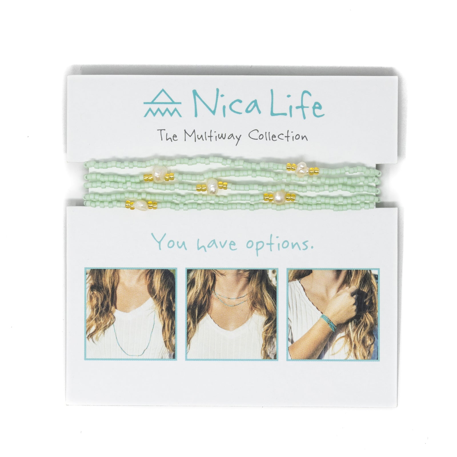 Cucumber & Gold Pearl Multiway