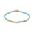 Pacifica Teal & Gold Alternating Stretch Bracelet