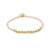 Pacifica Coral & Gold Alternating Stretch Bracelet