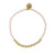 Pacifica Coral & Gold Alternating Stretch Bracelet