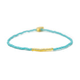 Teal & Gold Simple Stretch