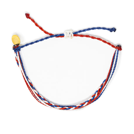 Americana Red White & Blue Braided Bracelet