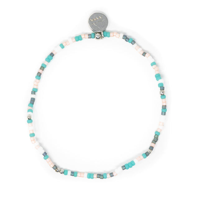 Desert Sunset & Silver Stretch Bracelet