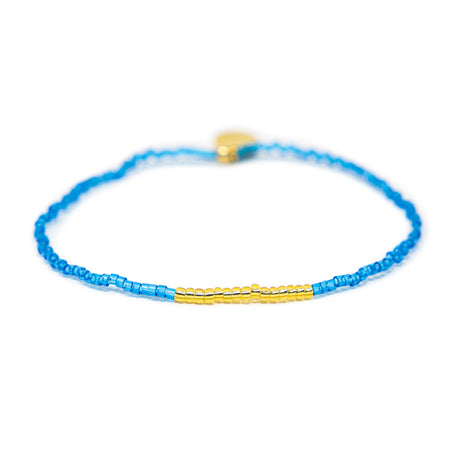 Blue & Gold Simple Stretch