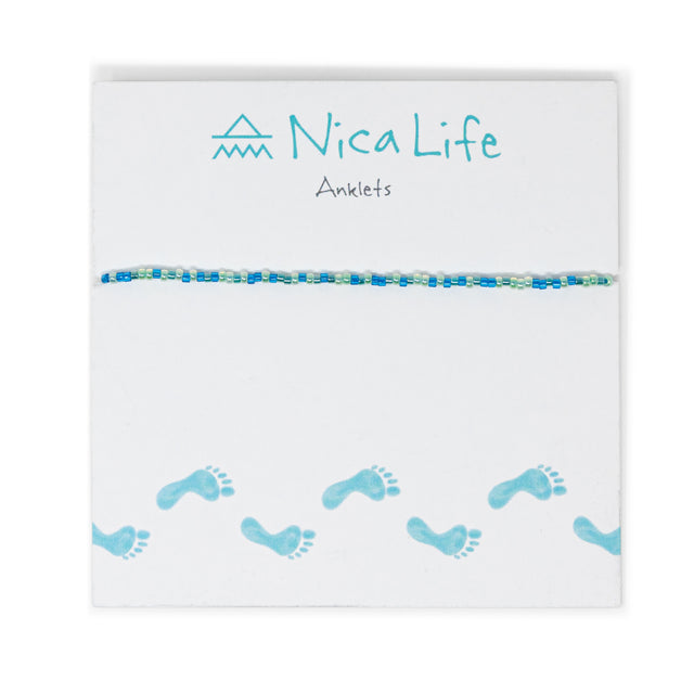 Caribbean Seed Bead Waterproof Anklet