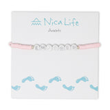 EMPOWER Wear Your Heart Anklet in Light Pink