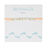 SUNSHINE Wear your Heart Anklet in Creamsicle