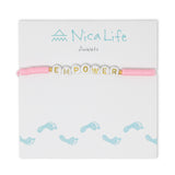 EMPOWER Wear your Heart Anklet in Pink