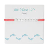 SUNSHINE Wear Your Heart Anklet in Dark Coral