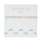 MERMAID Wear your Heart Anklet in Aqua