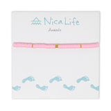 Pink w/ Gold Cali Surfer Anklet