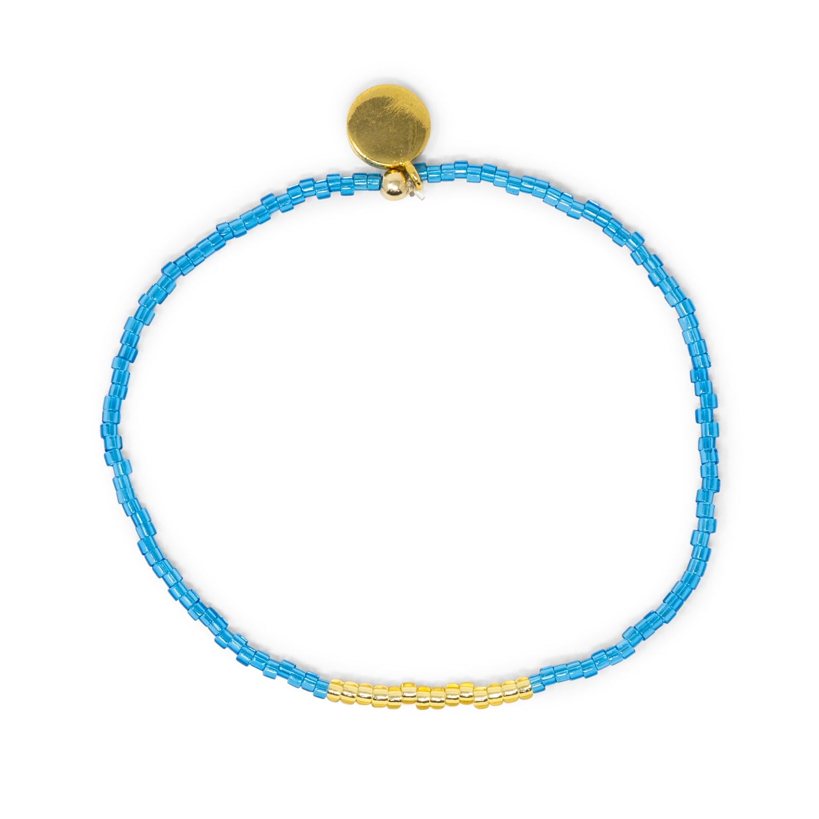 Blue & Gold Simple Stretch