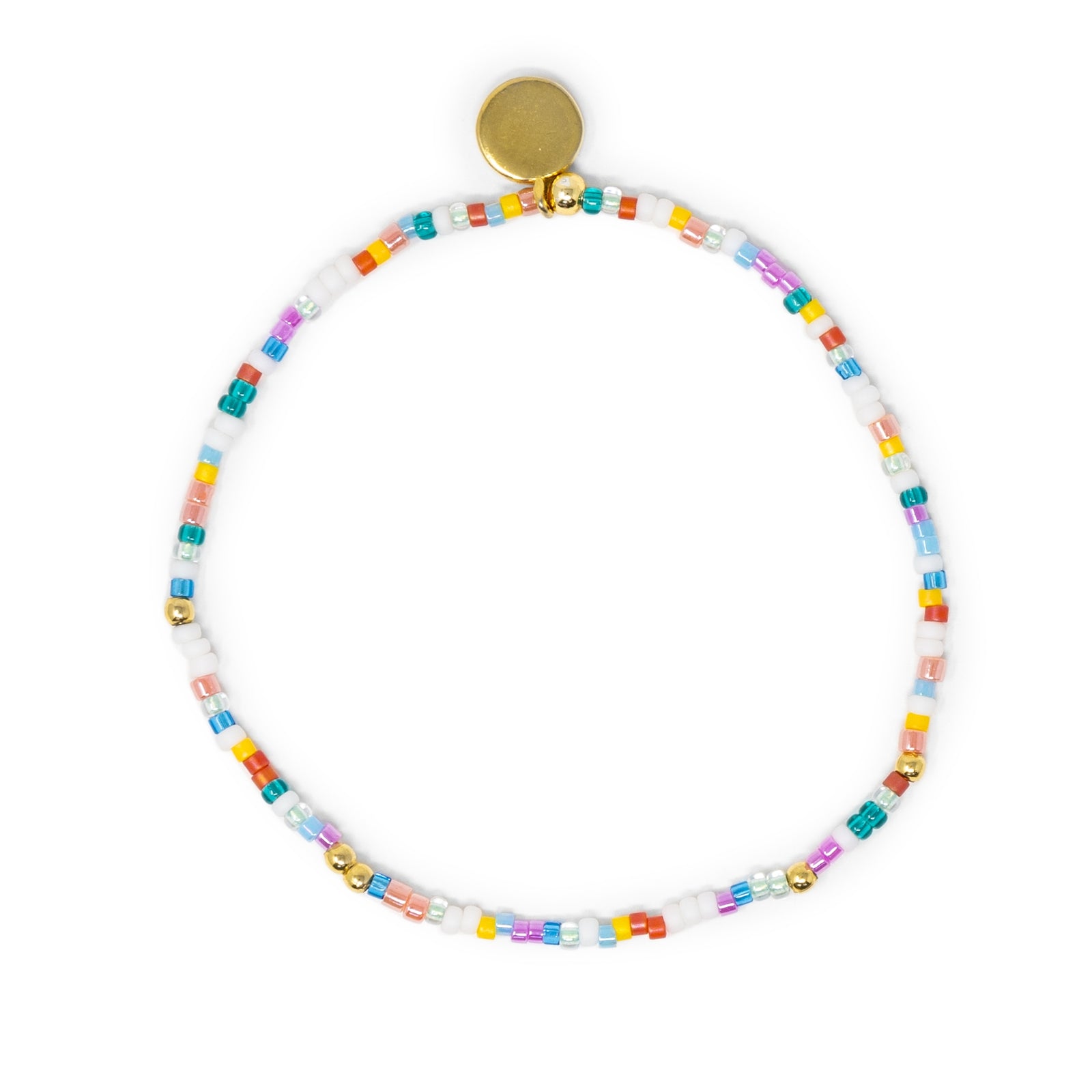 Carnival Stretch Bracelet w/ Gold