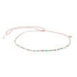 Bright color beaded waterproof choker shown on white