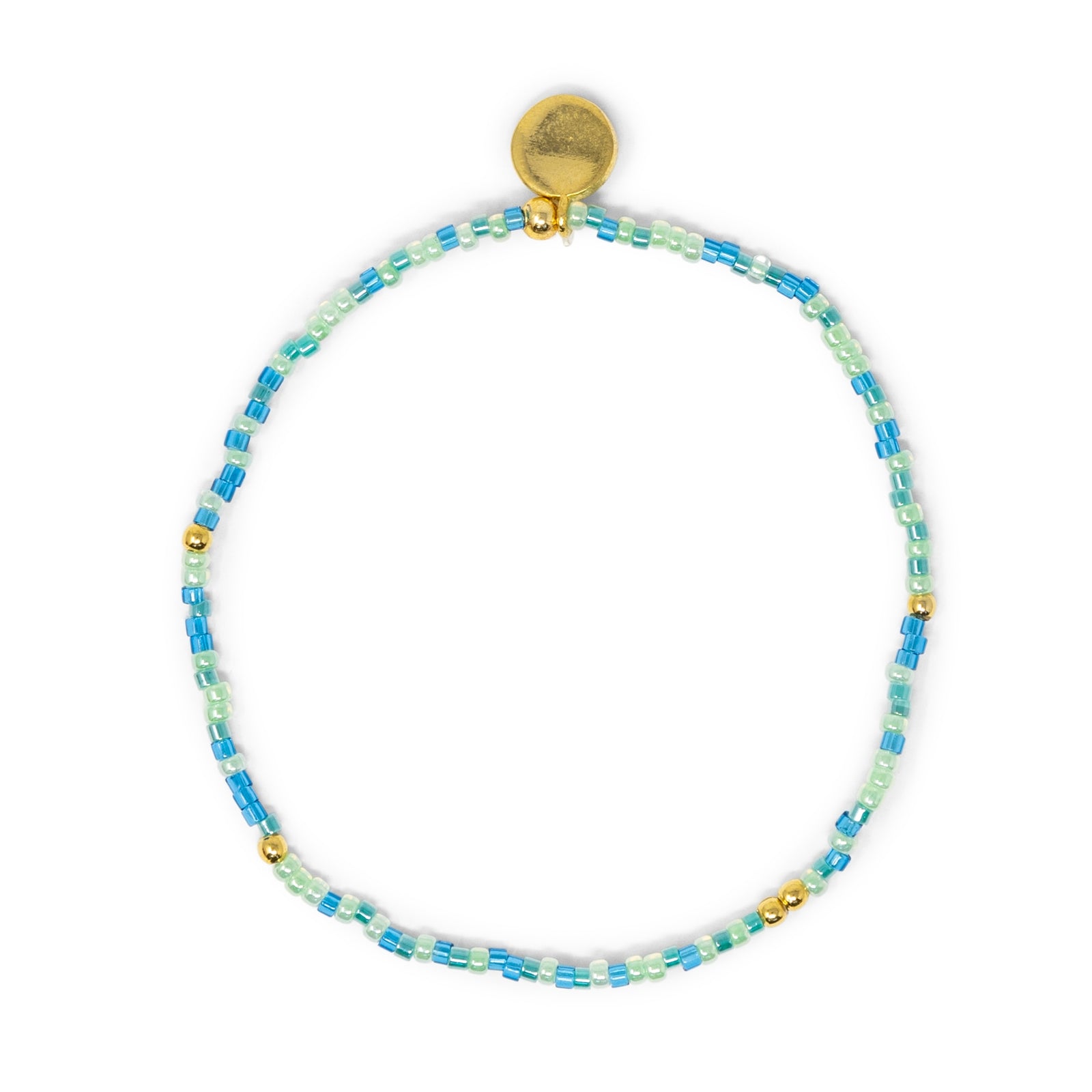 Carribbean Stretch Bracelet w/ Gold