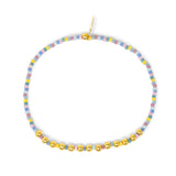 Wildflower & Gold Alternation Stretch Bracelet