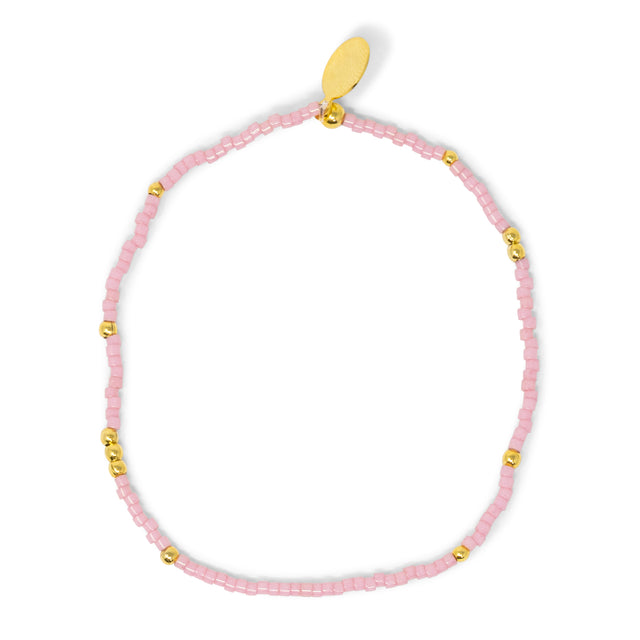 Blush & Gold Stretch Bracelet