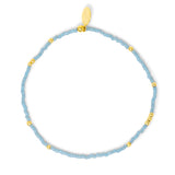 Ocean & Gold Stretch Bracelet