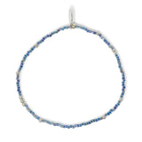 Marine. Blue & Silver Stretch Bracelet