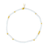 Sea Mist & Gold Stretch Bracelet