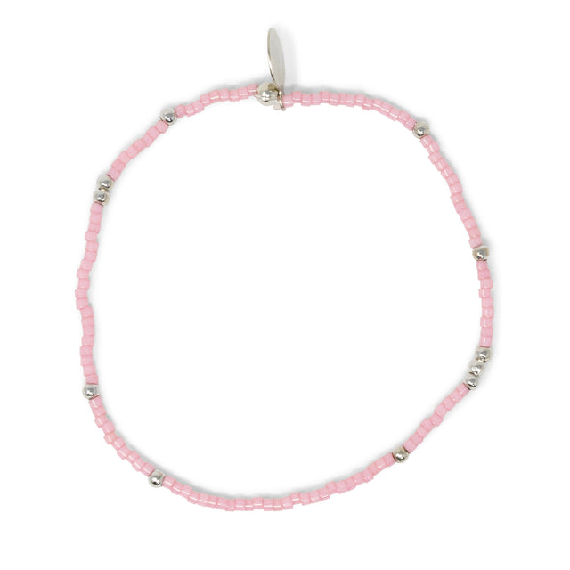 Blush & Silver Stretch Bracelet