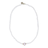 Baroque Purple Pearl Necklace in Silver