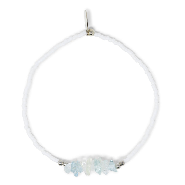Aquamarine & Silver Stretch
