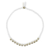 Refelction & Silver Alternating Stretch Bracelet