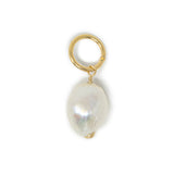 Pearl charm to add to your charm bracelet or necklace on a white background