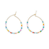 Carnival Pattern Earrings on White
