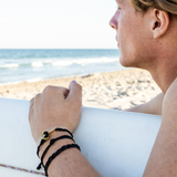 Solid Black Men's Carlos Bracelet