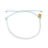 White & Sea Glass Bracelet Stack
