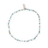 Sparkling Seas Desert Sunset & Silver Stretch Bracelet