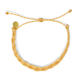 Men's Flat Braid Bracelet- Latte