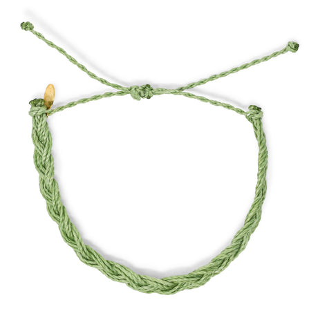 Men's Flat Braid Bracelet- Olive