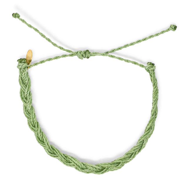 Men's Flat Braid Bracelet- Olive