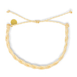Men's Flat Braid Bracelet- Cream