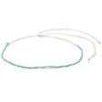 Teal & Gold Waterproof Surfer Choker on White front view