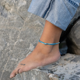 Waterproof Blue Hole String Knot Anklet