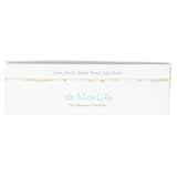 White & Gold beaded waterproof choker on Nica Life branded card
