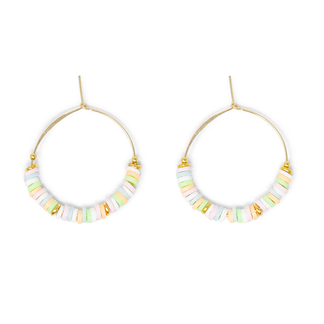 Cali Surfer Playa w/ Gold Hoops
