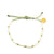 Olive & Gold Two Tone Dot Beaded Bracelet