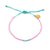 Sea Glass Pink & Teal Pattern Beaded Bracelet