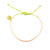 Lime Green & Coral Beaded Simple Bracelet