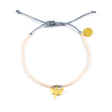 Light Coral & Denim Dragonfly Bracelet